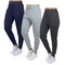 Galaxy by Harvic 3-Pack Women's Loose Fit Fleece Jogger Sweatpants With Sizde Zipper Pockets